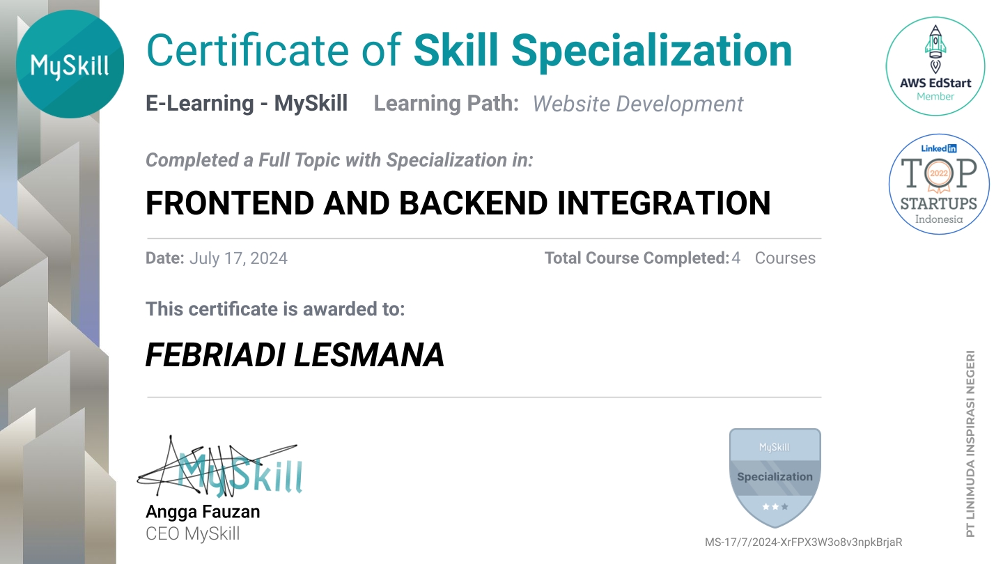 Certificate of Achievement